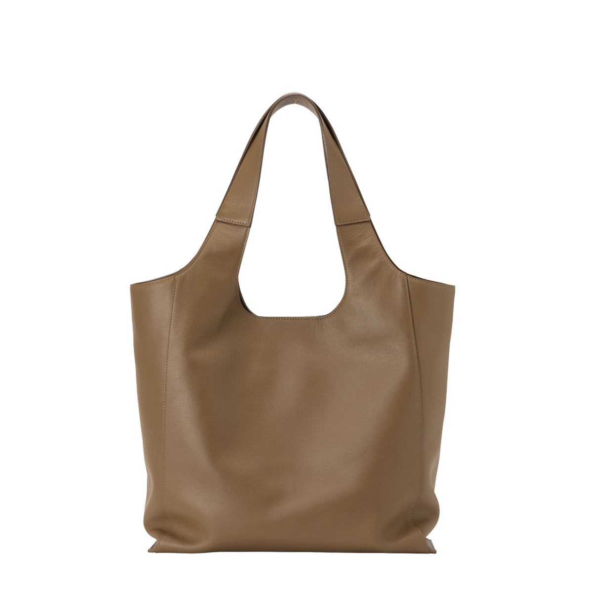 material.calm-grain-leather-shinome Shinome Slouchy Tote in Acorn Made in Japan