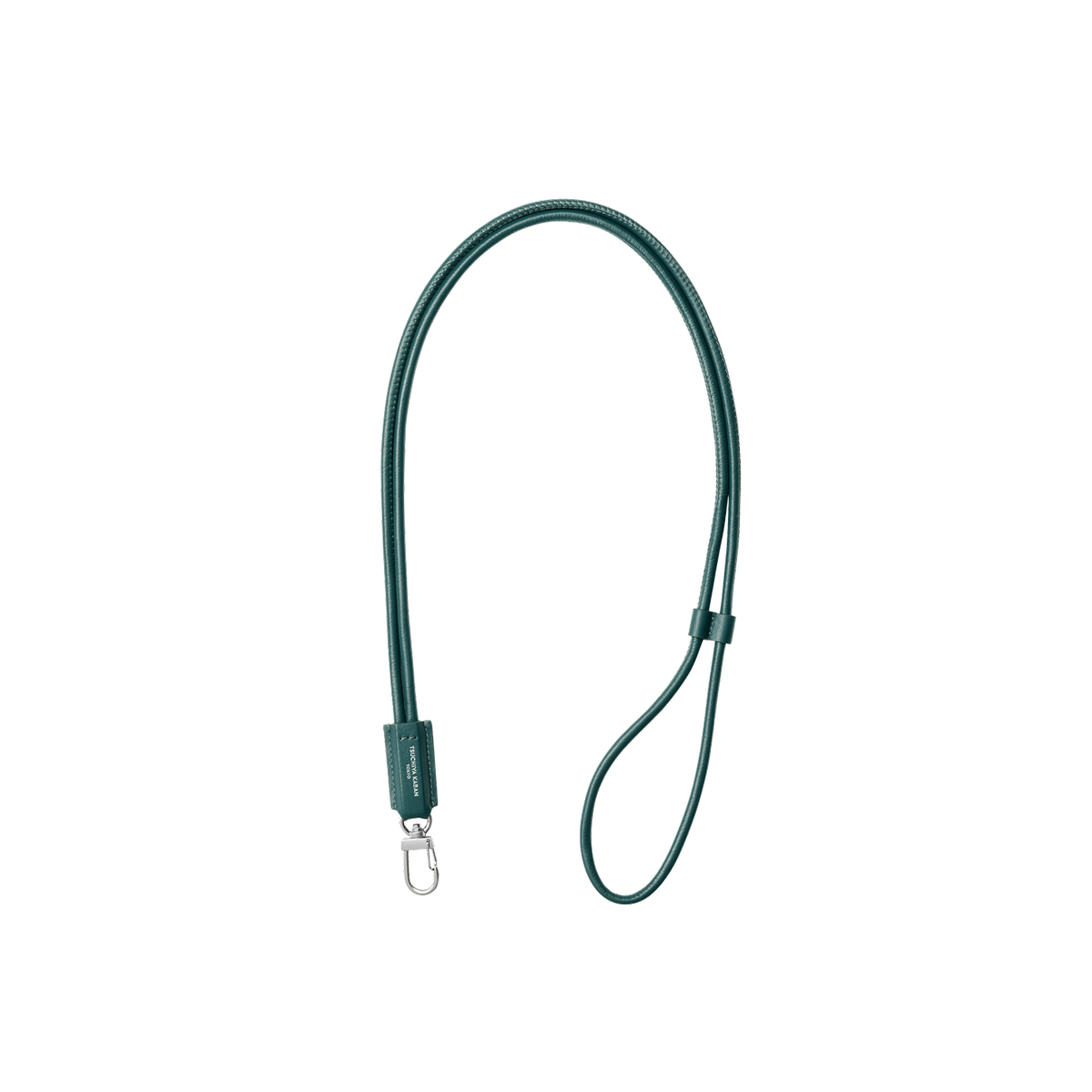 material.calm-grain-leather-shinome Shinome Leather Lanyard in Peacock Blue Made in Japan